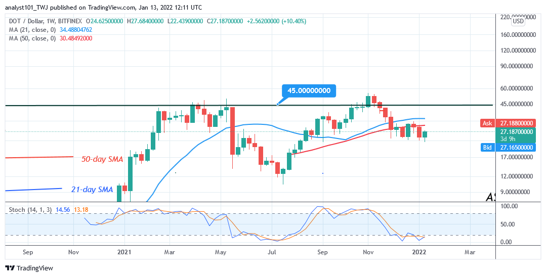 Annual Forecast for Polkadot (DOT), 2022