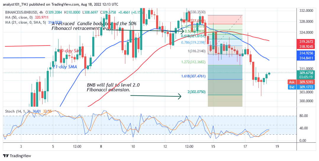 Binance Coin Regains Bullish Momentum but Targets the $312.54 High