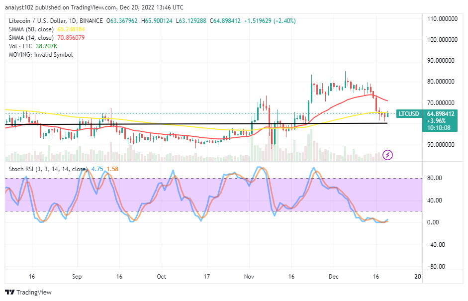 Litecoin (LTC/USD) Trade Finds Support at $60