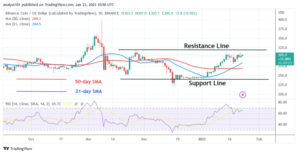 Binance Coin Price Stalls at $314 as It Remains Overbought