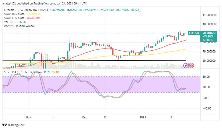 Litecoin (LTC/USD) Market Keeps a Pause at $90