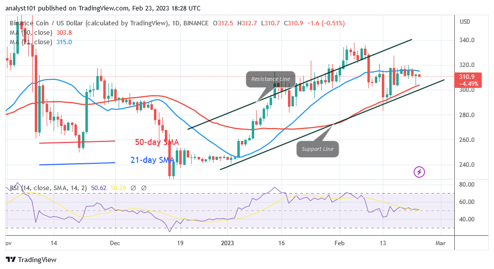 Binance Coin Is in a Range as It Faces Rejection at $320