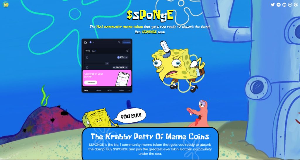 SPONGE Coin Makes Waves: The Hottest Meme Coin to Hit the Crypto Market