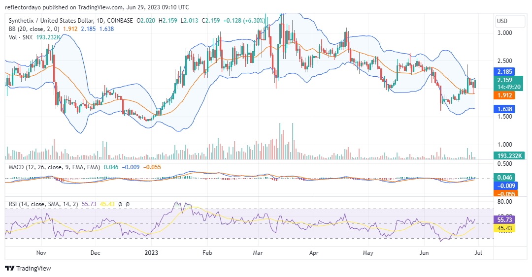 The Synthetix Market (SNX/USD): Buyers Are Eyeing the $2.500 Resistance Level