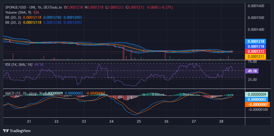 SPONGE/USD ($SPONGE) to Rise From $0.0001213