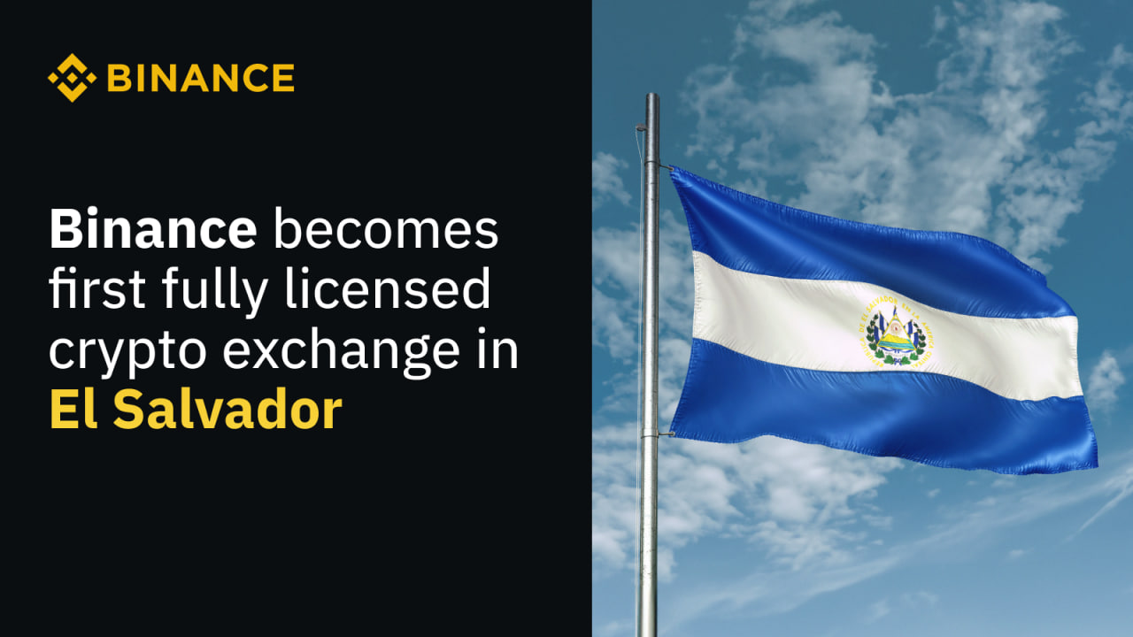 Binance announces El Salvador license