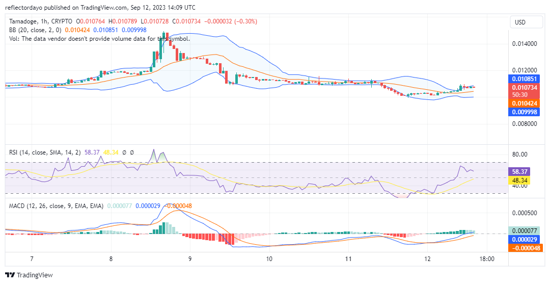 Tamadoge (TAMAUSD) Initiates a New Bullish Cycle at $0.01000