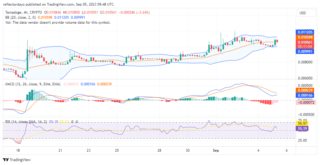 Tamadoge (TAMAUSD) Settles Above the $0.01000 Price Level