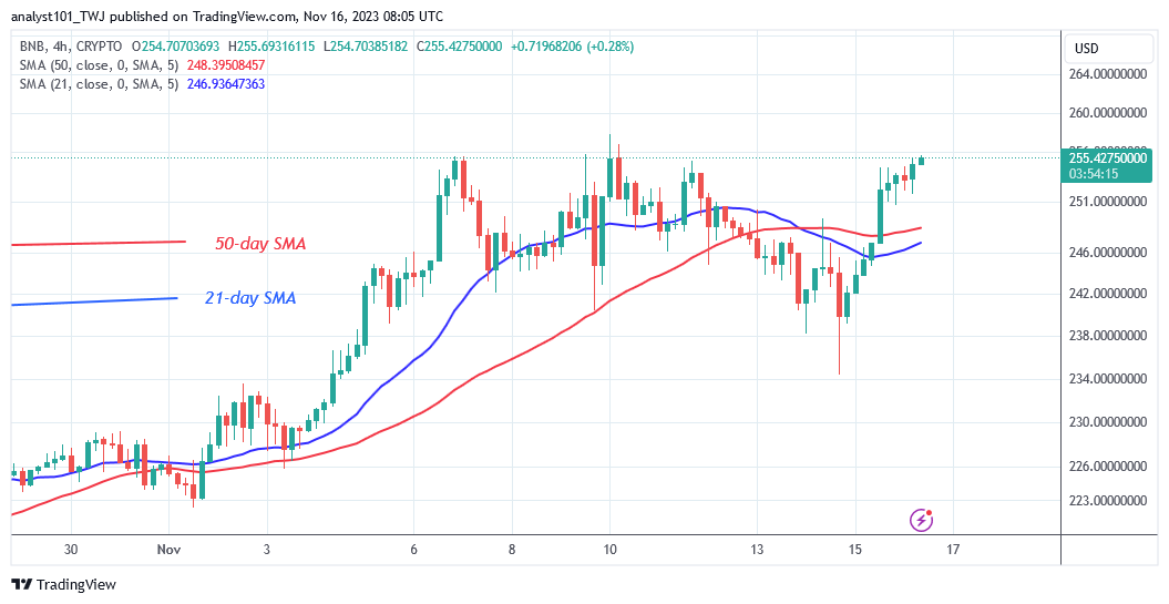  BNB Oscillates in a Range as It Is Unable to Sustain above S256