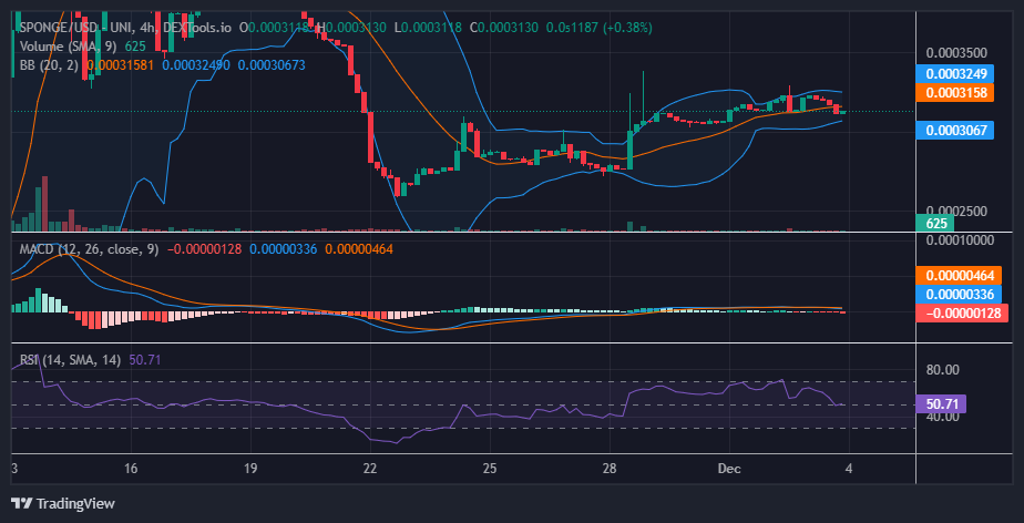 $SPONGE (SPONGE/USD): Bullish Traders Continue to Orchestrate the Price Rally