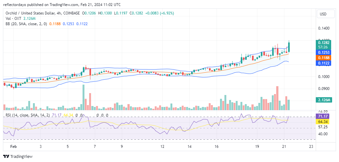 Orchid (OXT/USD) Is on the Trail of January 1’s high of $0.145