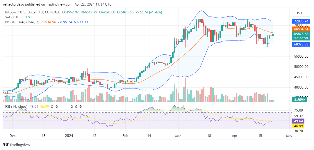 Bitcoin (BTC/USD) Soars Past $65,000, But Trading Volume Remains Low