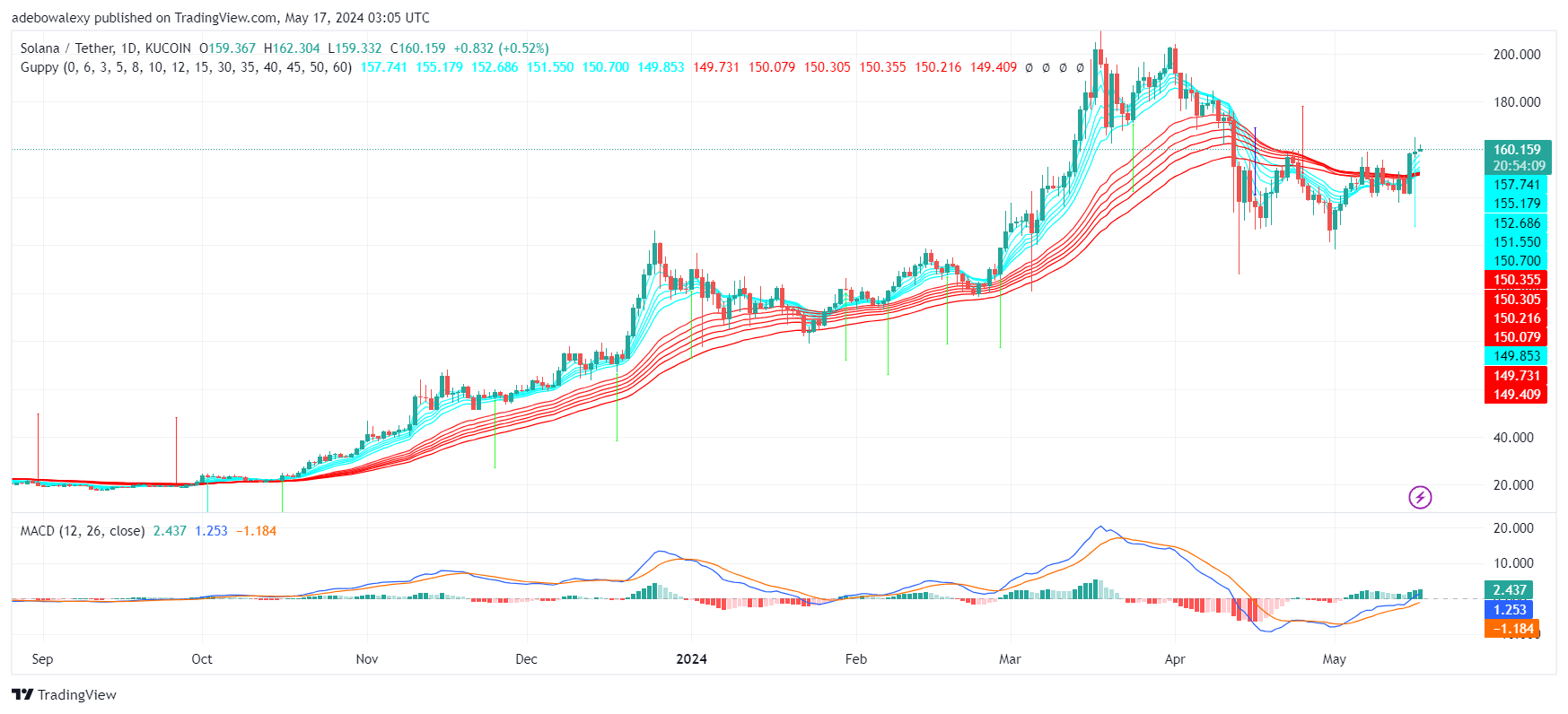 Solana (SOL) Price Prediction: SOL Bullishness Thins