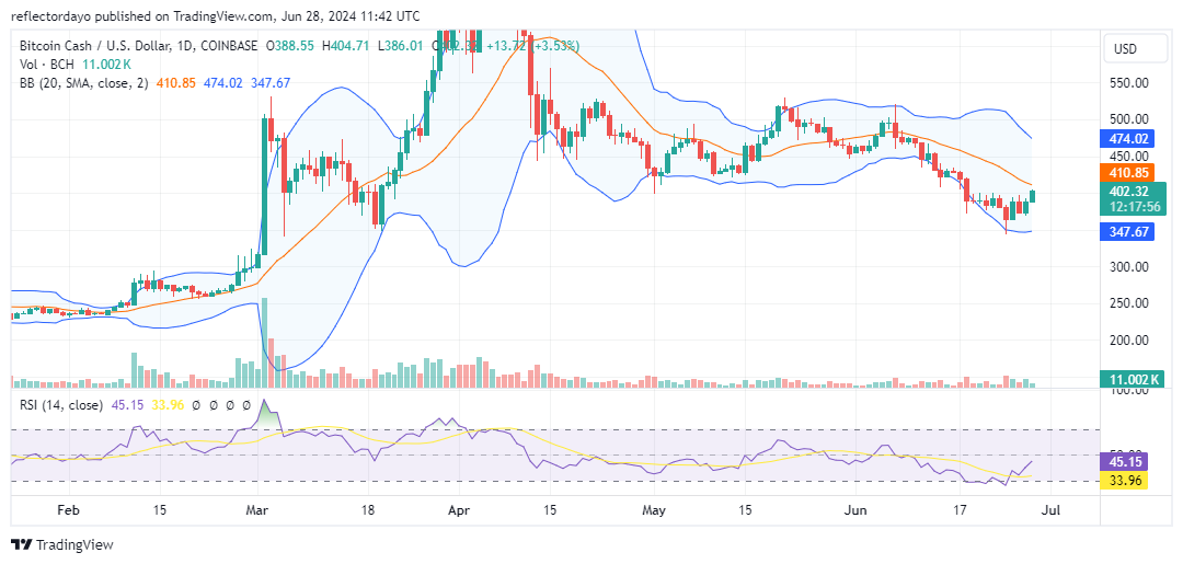 Bitcoin Cash (BCH) Bulls Charge Ahead, Can They Breach $400?