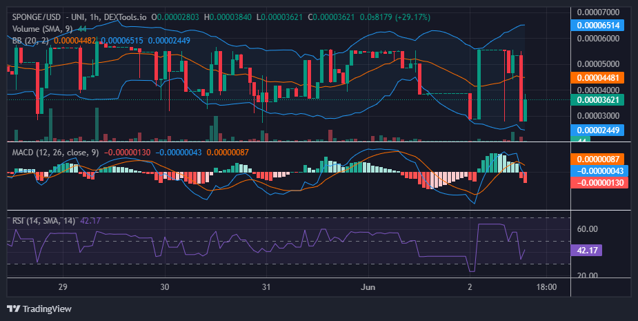 $SPONGE (SPONGE/USD) Eyes Surge Despite Dip Below $0.00003