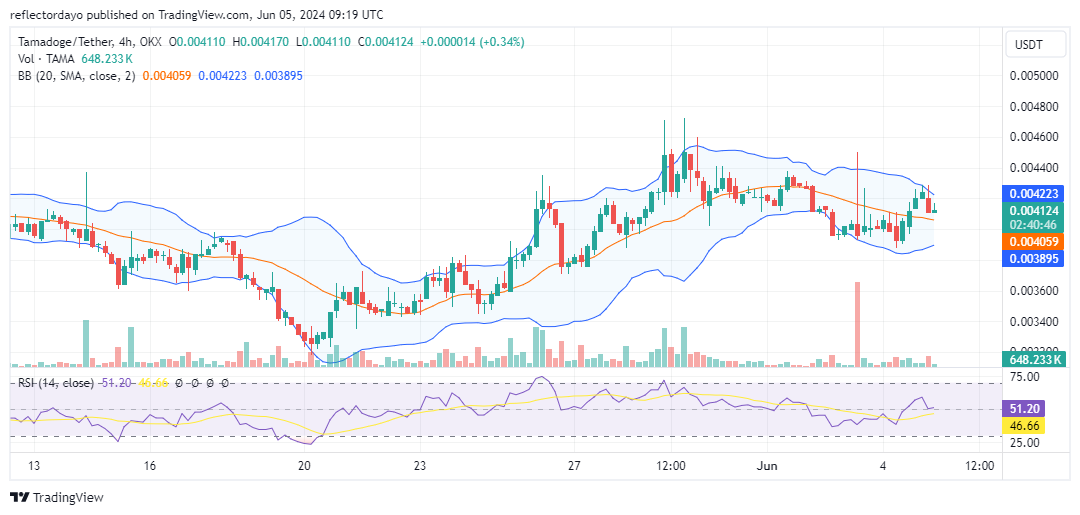 Tamadoge (TAMA/USD) Price Swings Wildly Around the Critical $0.0042 Level