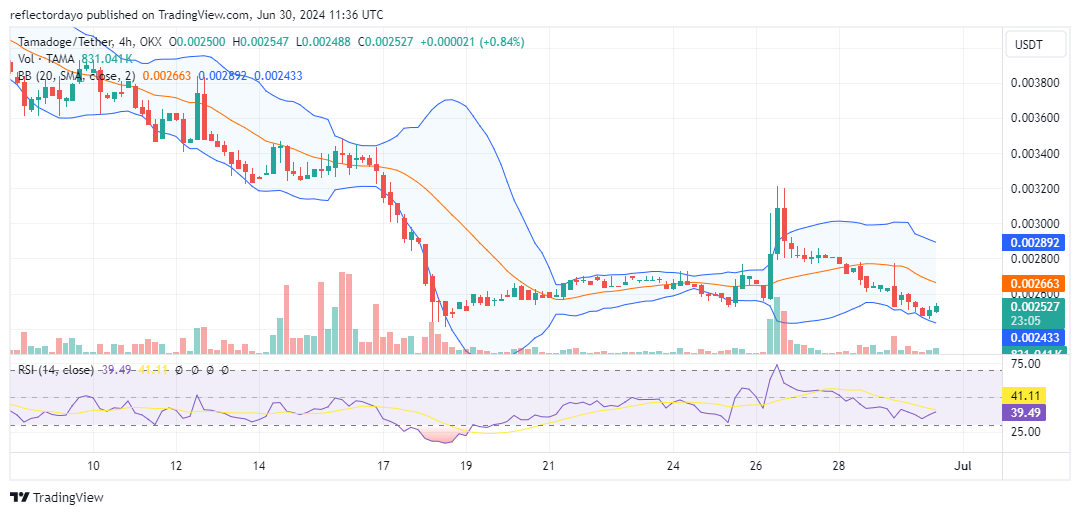 Tamadoge (TAMA/USD) Price Sustains Momentum Above $0.003