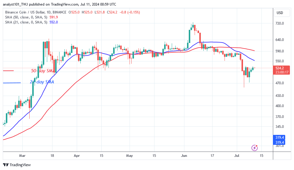BNB Oscillates as It Reaches the $455 Oversold Area