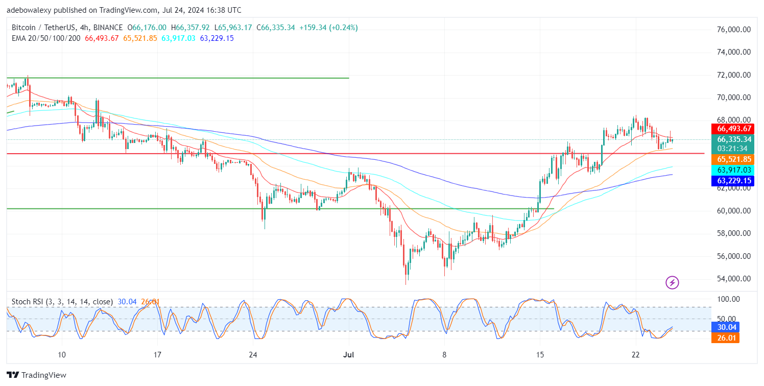 Bitcoin (BTC) Price Prediction: BTC/USDT Sustains Above the $65,000 Mark