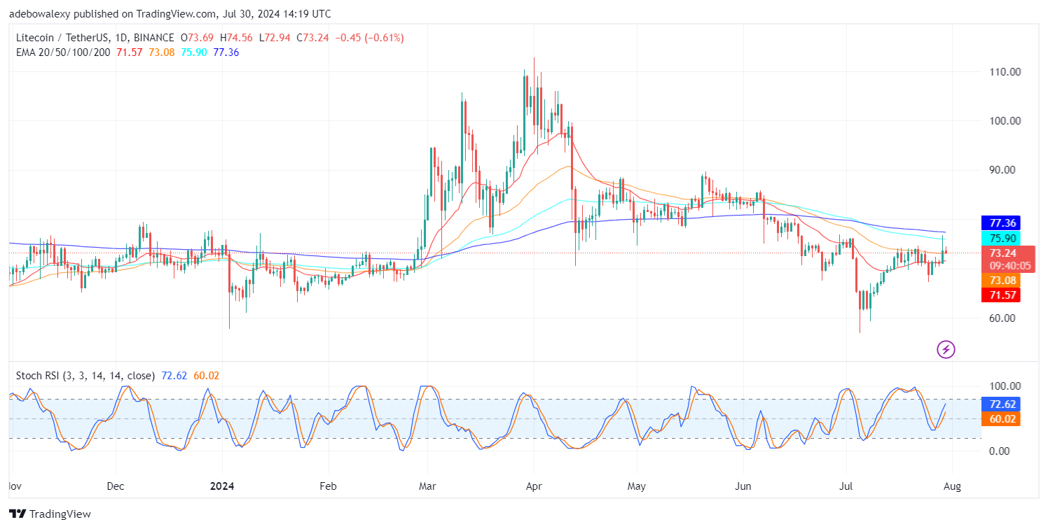 Litecoin (LTC) Price Prediction: LTC/USDT Extends But Stays Above Key Levels