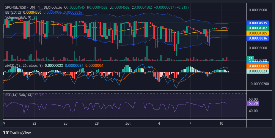 $SPONGE (SPONGE/USD) Squeezes Back, Can Bulls Maintain Momentum?