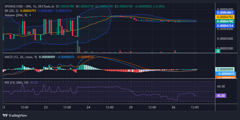 $SPONGE (SPONGE/USD) Under Pressure: A Battle for Support
