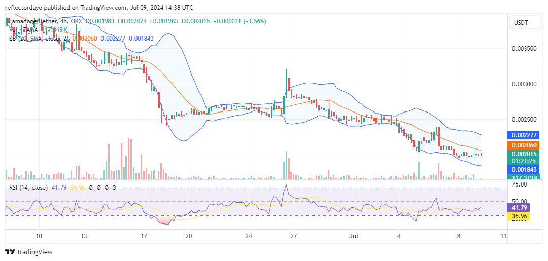 Tamadoge (TAMA/USD): Stalling at $0.002: Can Bulls Spark a Rebound?