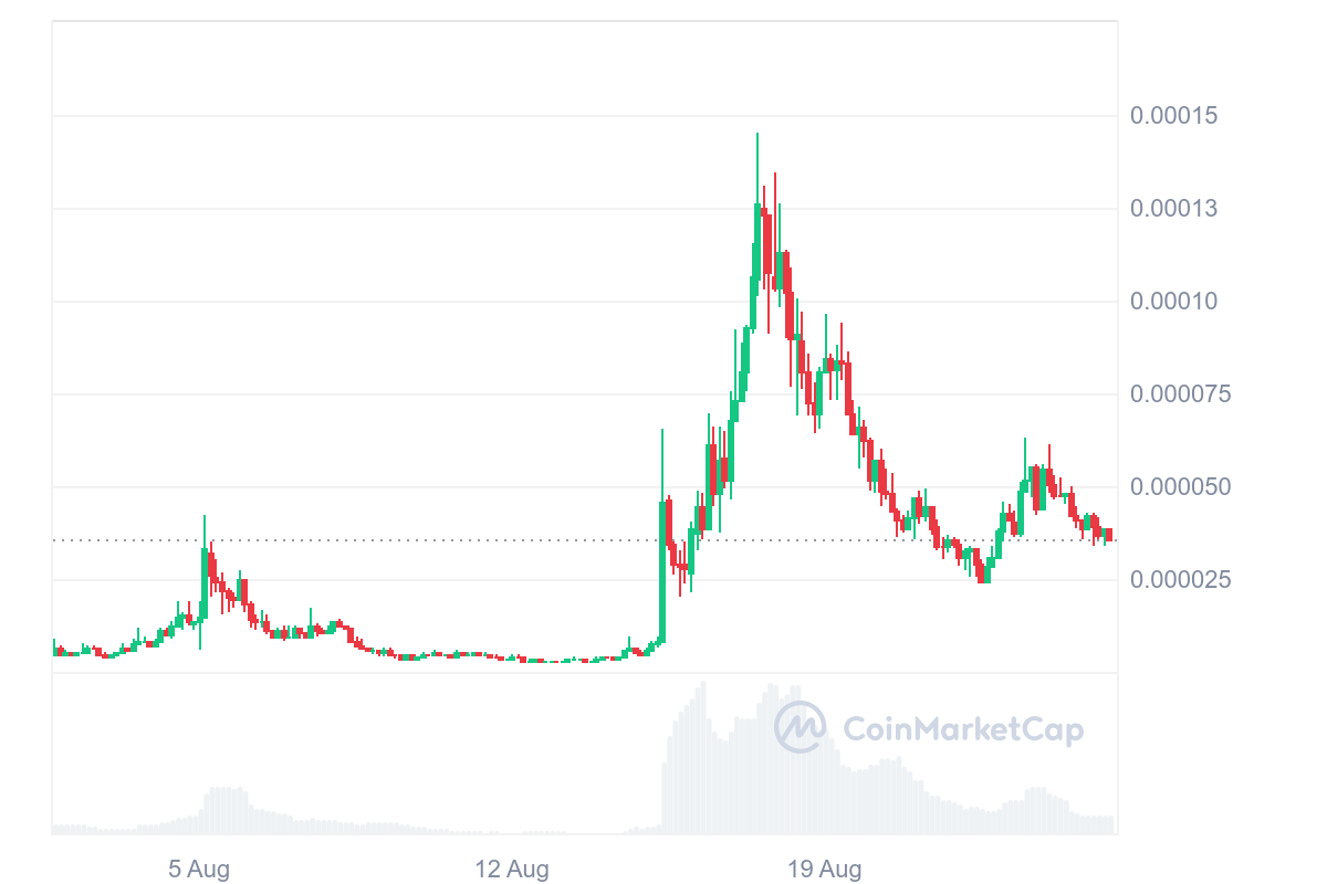 Top Trending Coins for Today, August 17: BTC, TON, NOT, PEPE, and NEIRO
