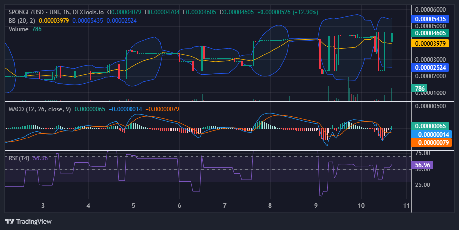 $SPONGE (SPONGE/USD) Bulls Seize Control Amid Market Volatility