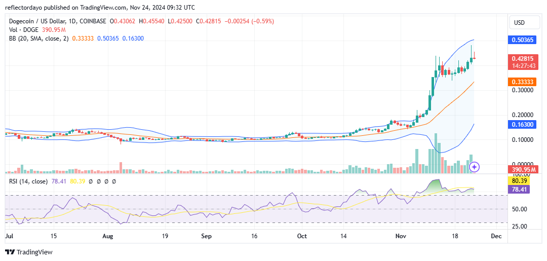 Top Trending Coins for Today, November 24: BTC, EGO, EVAN, MAD and DOGE
