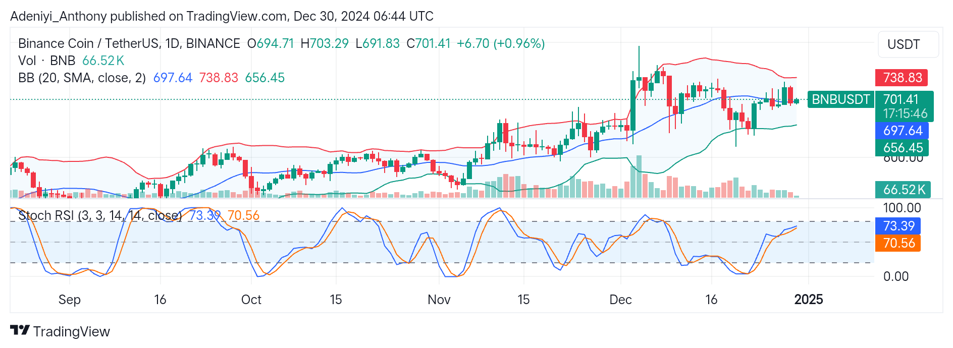 BNB (BNB/USDT) Poised for More Short-term Gains