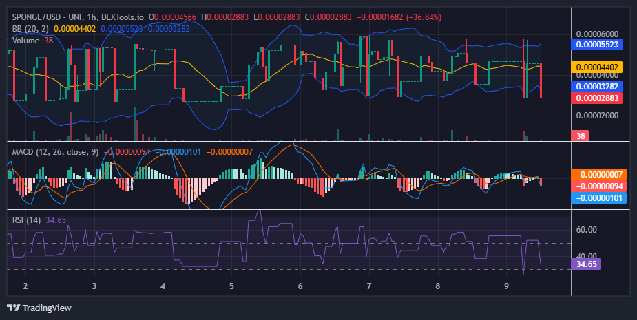 $SPONGE (SPONGE/USD) poised for a Rebound