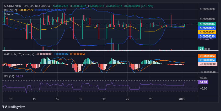 The $SPONGE (SPONGE/USD) Market: A Tightrope Walk Between Bulls and Bears
