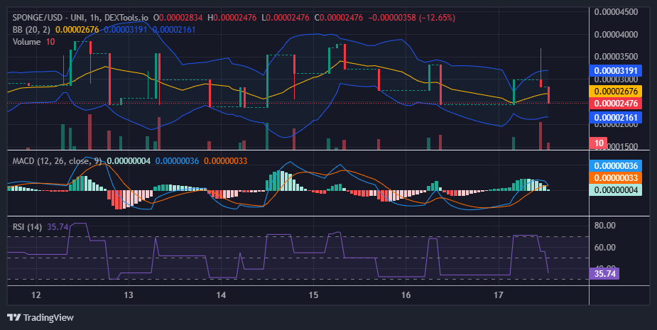 $SPONGE (SPONGE/USD) Bulls Demonstrate Resilience Amidst Recent Volatility