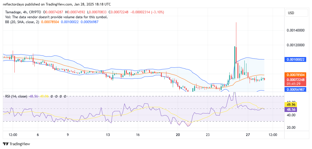 Tamadoge (TAMA/USD) Stabilizes Near $0.0007, Setting the Stage for a Potential Rebound