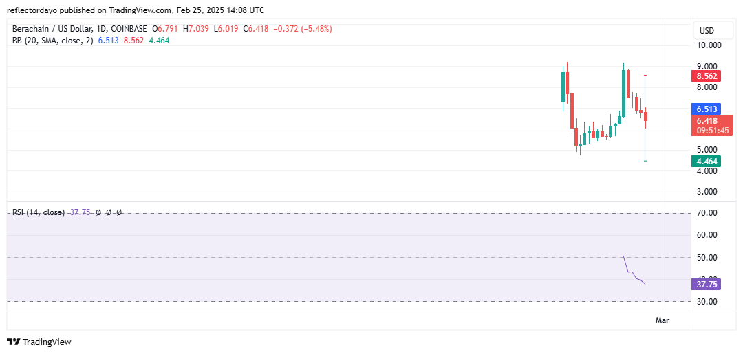 Berachain (BERA/USD) Aims for Stronger Support Around $6.00