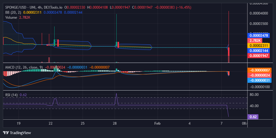 $SPONGE Bulls Eye a Strong Rebound from $0.000019