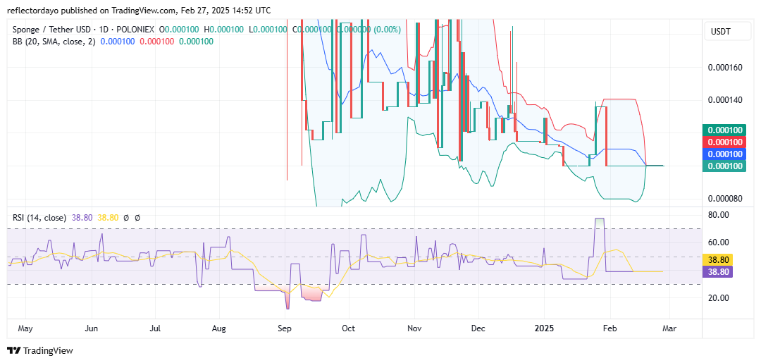 SPONGE/USD ($SPONGE) Holds Steady as Buyers and Sellers Reach Equilibrium