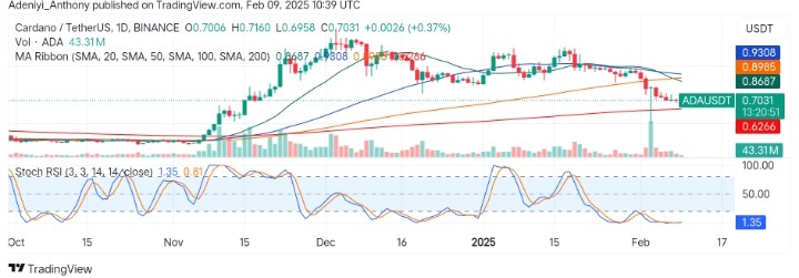 Cardano (ADA/USDT) Prepares for More Bearish Movement