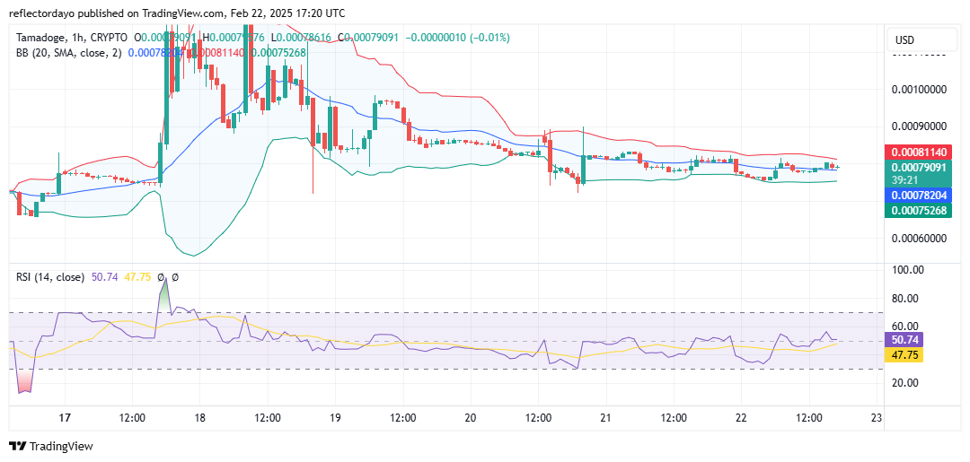 Tamadoge (TAMA/USD) Poised for a Potential Bullish Rebound