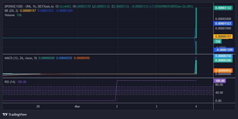 SPONGE/USD ($SPONGE) Shows Strong Recovery with Bullish Momentum