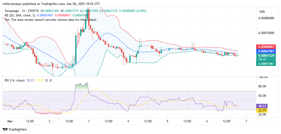 Tamadoge (TAMA/USD): Bulls Stand Firm at $0.0007 as Market Struggles for Direction
