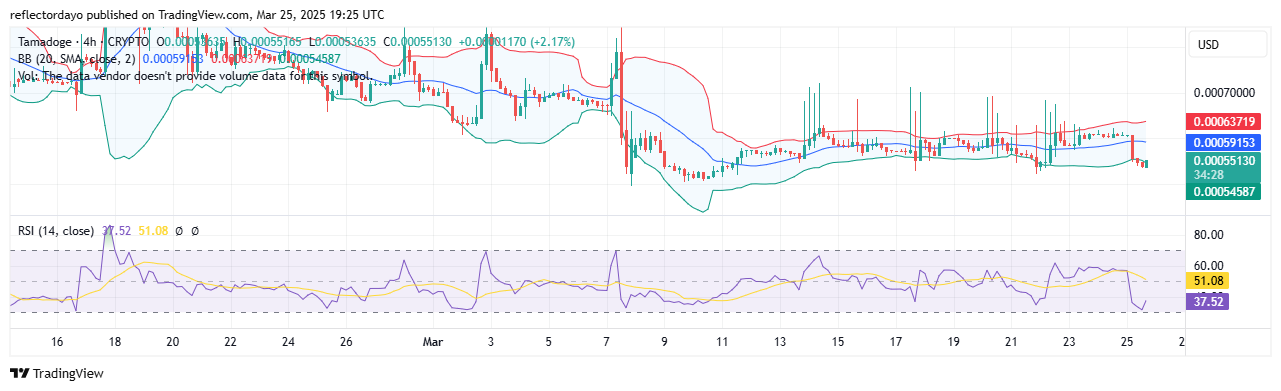 Tamadoge (TAMA/USD): Bulls Regroup at $0.00055 After Tamadoge Price Rejection