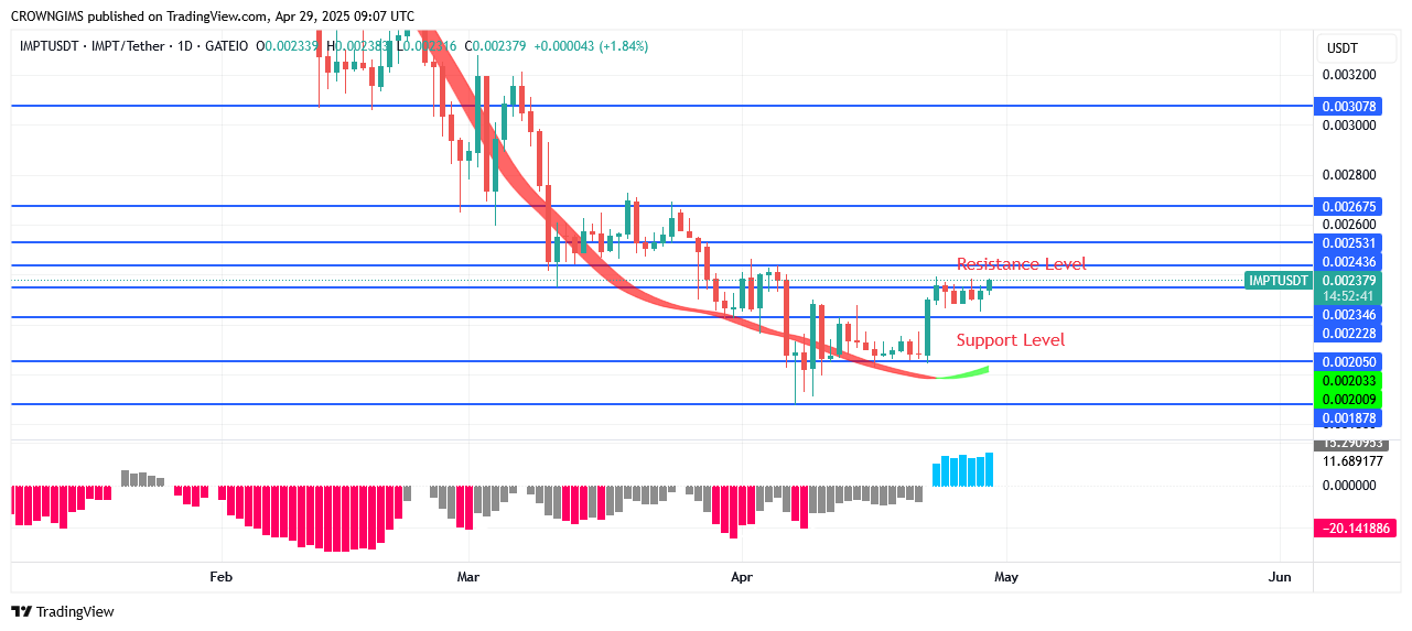 IMPTUSDT Price: Bullish Incitement Is Increasing