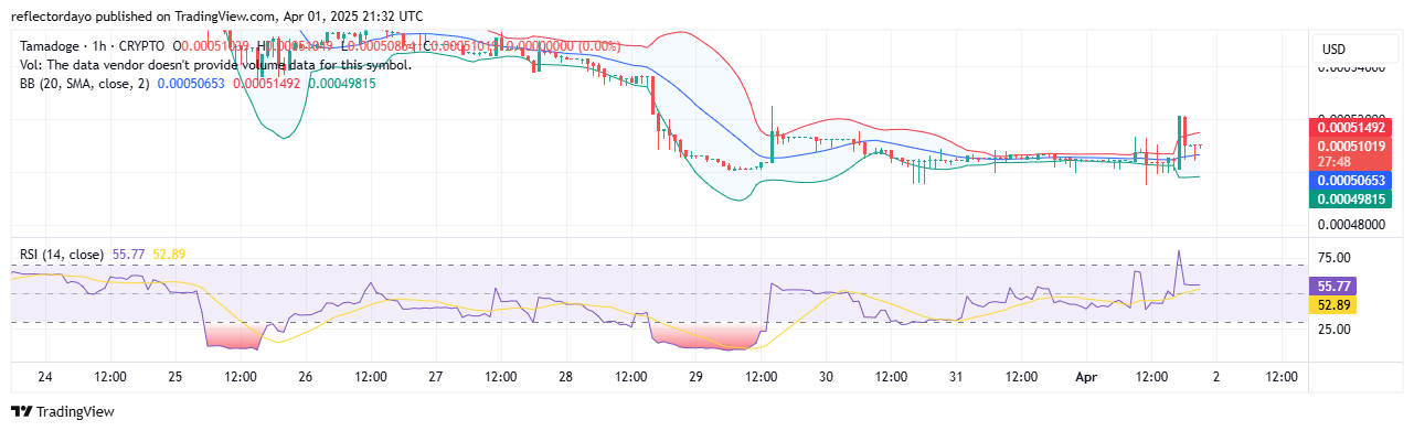 TAMA/USD: Tamadoge Prepares for a Strong Rebound from the $0.0005 Support Zone