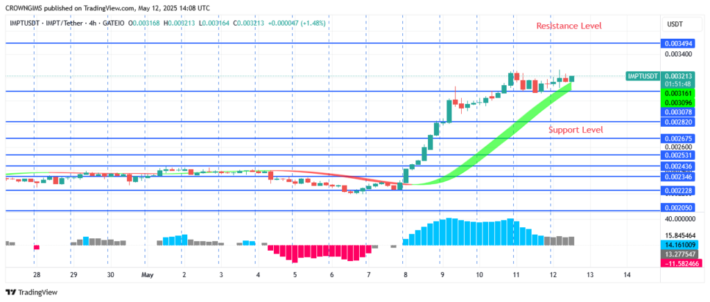 IMPTUSDT Price May Break Up $0.0034 Barrier