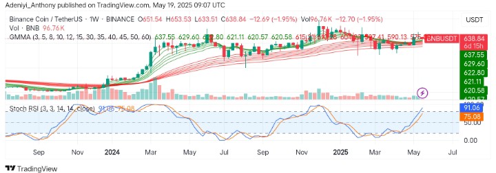 BNB (BNB/USDT) Bulls Holding the Line as Bearish Pressure Returns