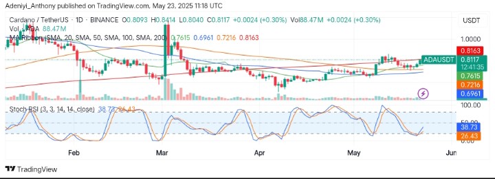 Cardano (ADA/USDT) Gears Up for Breakout as Bulls Eye Higher Ground