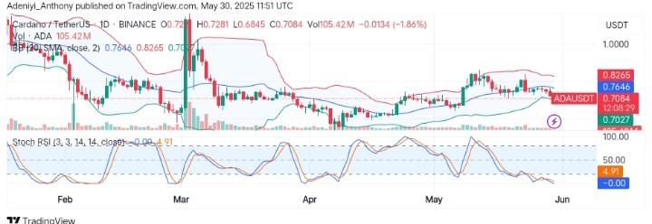 Cardano (ADA/USDT) Approaches Critical Support Level as Bulls Seek Reversal