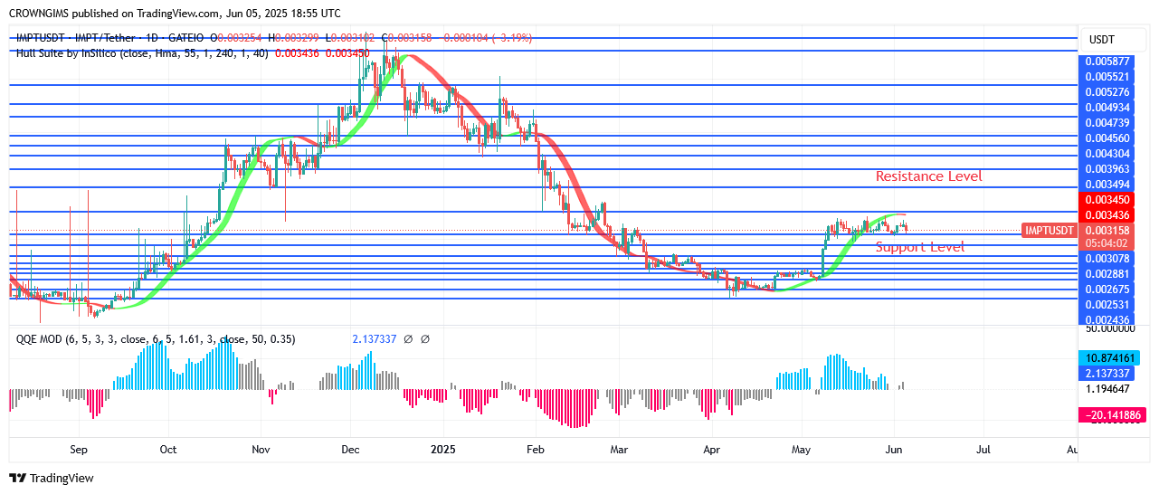 IMPTUSDT Price Is Under Buyers’ Pressure